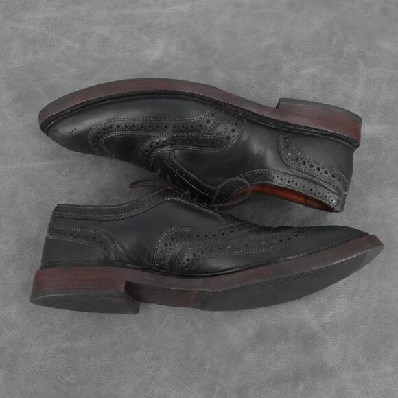 Allen Edmonds Shoes Mens Size 9 D Dark Brown McTavish Wingtip Brogue Leather - Picture 5 of 10